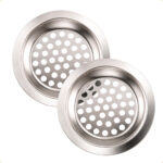Kit 2 Protetor Ralo de Pia 7cm Aço Inox Lavável Reutilizável
