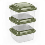 Conjunto 3 Potes Plásticos Quadrados 400ml Giplás - Imagem 7