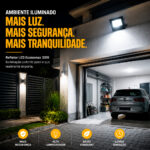 Kit 3 Refletores LED 30W Slim 6500K Frio Bivolt Economax - Imagem 3