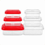 Conjunto 3 Potes Plasticos Retangulares 850/400/250ml Giplás - Imagem 2