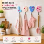 Gancho Love 4 Unidades Adesivo Decorativo Para Parede - Imagem 5
