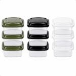 Conjunto 3 Potes Plásticos Quadrados 400ml Giplás - Imagem 2