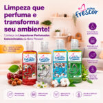 Limpador Perfumado Concentrado 2 Unidades 120ml Novo Frescor