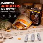 Kit Prendedor Plástico Lacre Fecha Pacote 4 Unidades 14,5cm - Imagem 3