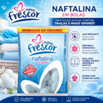 Naftalina em Bolas Inibidor de Odores 9 Unid. Novo Frescor - Imagem 2