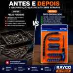 Jogo Bits Rayco 44 Peças Com Extensor Flexível Parafusadeira - Imagem 5