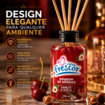 Difusor de Aromas Perfumado Cereja e Avelã 100ml Novo Frescor - Imagem 7