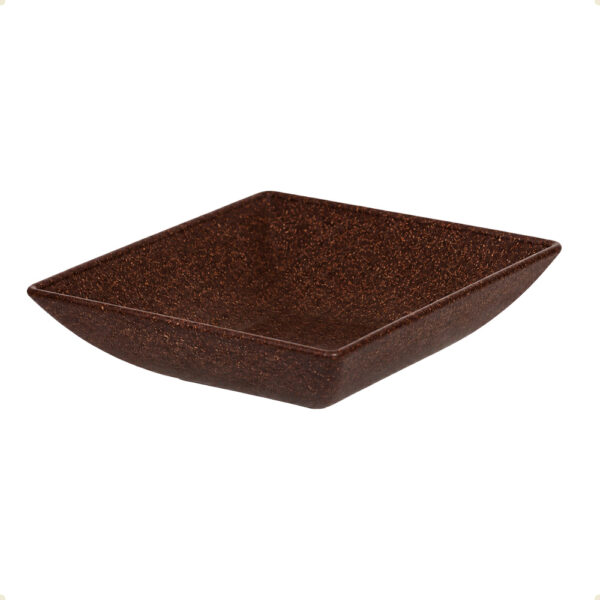 Mini Petisqueira Quadrada Evo 11,5x11,5x3cm Imbuia