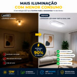 Kit 2 Luminárias LED Kian Turtle 12W Oval Sobrepor 4000K - Imagem 6