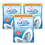 Naftalina em Bolas Inibidor de Odores 3 Unid. Novo Frescor