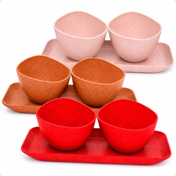 Kit Petisqueira Funny Evo 3 Peças Sustentável Lanches Festas