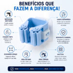 Suporte Adesivo de Vassoura e Rodo Resistente Kit 4 Unidades - Imagem 4