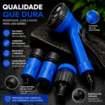Esguicho 5 Posições Rayco Kit Conectores Mangueira Jardim - Imagem 6