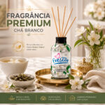 Difusor de Aromas Perfumado Chá Branco 100ml Novo Frescor - Imagem 4