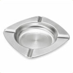 Cinzeiro Quadrado Inox 11cm Kehome Design Elegante Premium