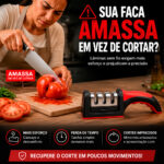 Afiador Manual de Facas 3 Estágios Afiação Rápida Premium - Imagem 2