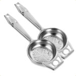 Kit 2 Coadores Infusor de Chá Com Alça Aço Inox Peneira 15cm