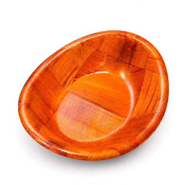 Travessa Oval Bambu Envernizado P 19,5x14cm Yins Home