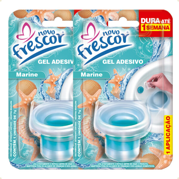 Kit 2 Gel Adesivo Sanitário7g Novo Frescor 1 Aplicação