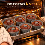 Forma De Silicone Cupcake Casita Muffin Mini Pudim 6 Peças - Imagem 6