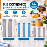 Kit Clip Prendedor Plástico Lacre Fecha Pacote 14 Unidades - Imagem 5