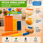 Kit Prendedor Plástico Lacre Fecha Embalagem 10 Unidades - Imagem 3