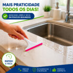 Rodinho de Pia Mini 13cm Multiuso Plástico Cozinha Banheiro - Imagem 3