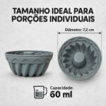 Forma De Silicone Cupcake Casita Muffin Mini Pudim 12 Peças - Imagem 4