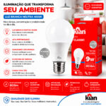 Kit 10 Lâmpadas LED Kian Classic 9W Bivolt 4000K Neutro - Imagem 7