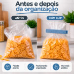Kit Clip Prendedor Embalagens Plástico 5 Unidades 11cm - Imagem 5