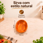Kit 3 Travessas Ovais Bambu Envernizado P 19,5x14cm Yins - Imagem 5