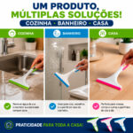 Rodinho de Pia Mini 13cm Multiuso Plástico Cozinha Banheiro - Imagem 6