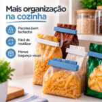 Kit Clip Prendedor Embalagens Plástico 5 Unidades 11cm - Imagem 3
