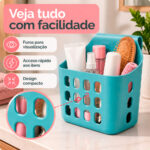 Cesto Organizador Plástico Multiuso Com Gancho 12x8x14cm - Imagem 7